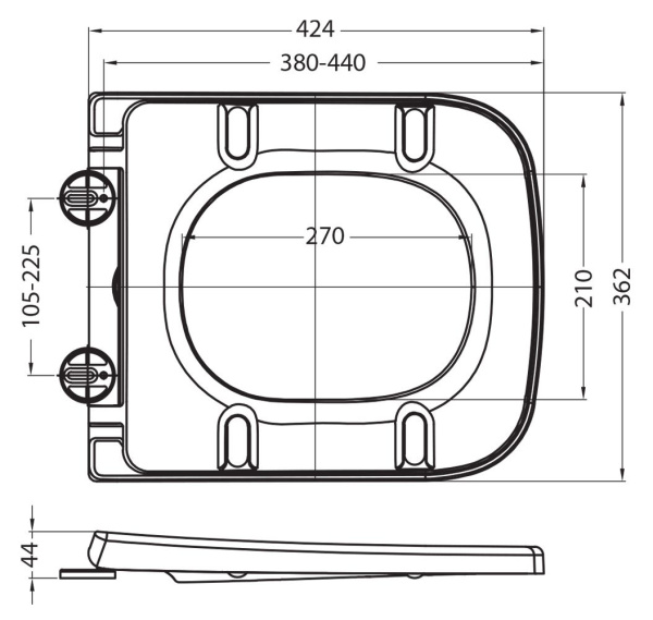 Унитаз подвесной безободковый Art&Max MAXIMA AM010CHR/AM2032SC микролифт