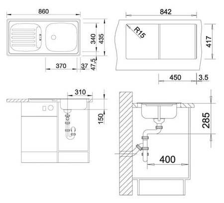 Кухонная мойка Blanco Flex 511917