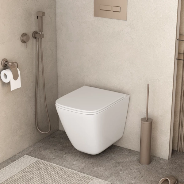 Унитаз подвесной безободковый Grossman  GR-4479SQC с сиденьем микролифт