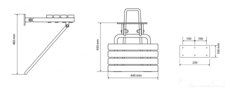 Сиденье для душа откидное BEMETA Help 301207182