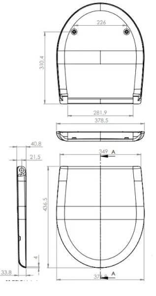 Сиденье для унитаза Cersanit NATURE DPL EO S-DS-NTR-DL-t