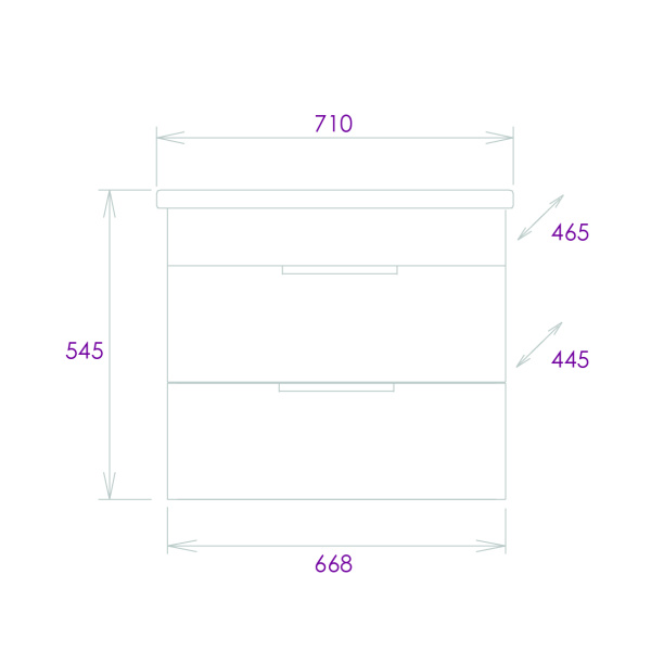 Тумба под раковину подвесная Onika Легран 70 107048