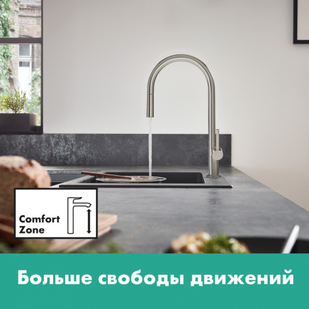 Кухонный смеситель Hansgrohe Talis 72803670, черный матовый
