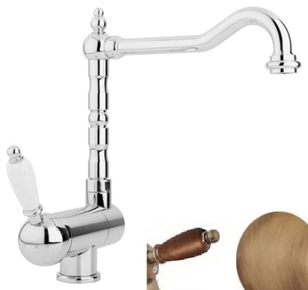 Смеситель для кухни Cezares ELITE ELITE-LLPM2-02-Nc бронза