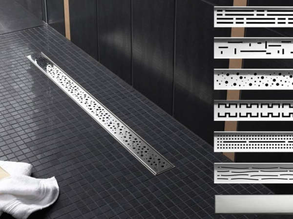 Накладная панель 100 см Tece ТЕСЕdrainline royal 601041 матовый хром