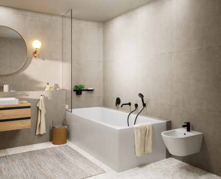 Излив для ванны Hansgrohe Vernis Blend 71420670 черный матовый