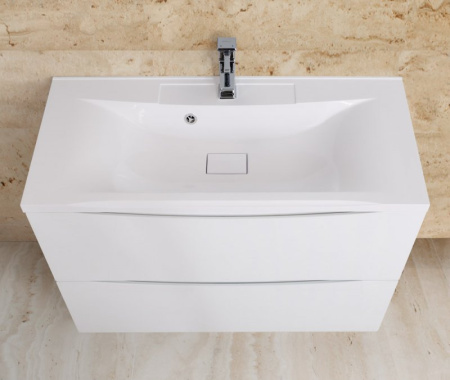 База под раковину напольная BelBagno MARINO-800-2C-PIA-BL-P Bianco Lucido