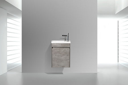 База под раковину подвесная BelBagno PIETRA MINI-460-1A-SO-SCM-L Stucco Cemento