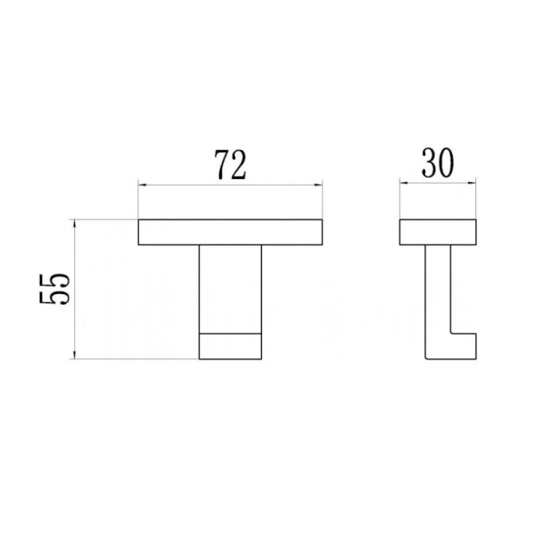 Крючок для ванной комнаты Belz  B90305-1, черный
