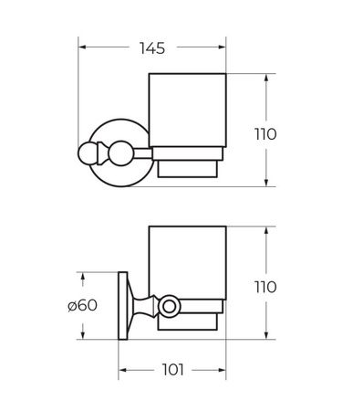 Держатель стакана Art&Max AM-2668SJ-Cr