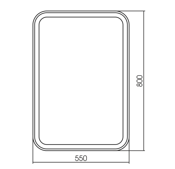 Зеркало (55х80) Silver Mirrors   Сиеста ФР-00002401