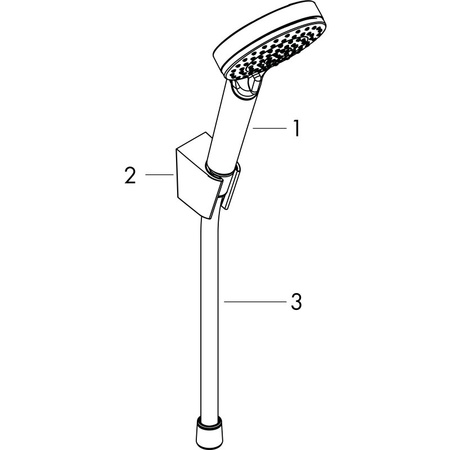 Душевой набор Hansgrohe Crometta Vario EcoSmart 26693400 белый/хром