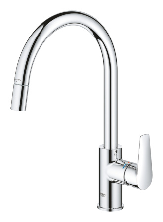 Смеситель для кухни с выдвижным изливом Grohe BauEdge New 30536 000 (30536000)