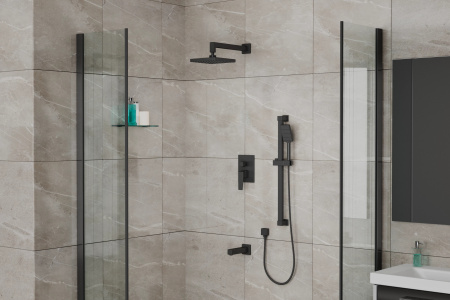 Встроенная душевая с изливом система Rush Thira TR3635-60Black