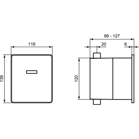 Смывное устройство для писсуара Ideal Standard Septa Pro U1 P0114AA