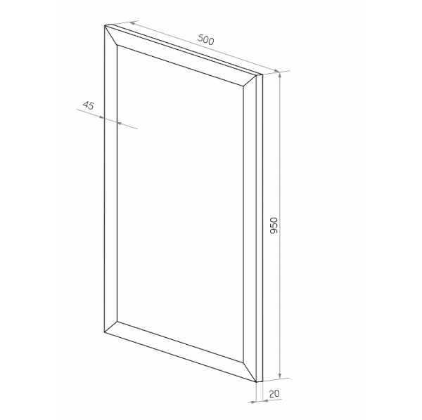 Зеркало (50x95) Continent Паула Б191