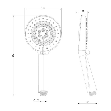 Ручной душ Lemark LM8127C