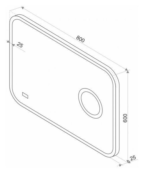 Зеркало (80х60) Misty Стайл B 135 ЗЛП429