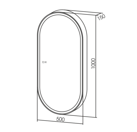 Зеркало-шкаф (50х100) Silver Mirrors  Soho-7 LED-00002517