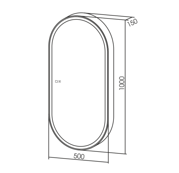 Зеркало-шкаф (50х100) Silver Mirrors  Soho-7 LED-00002517