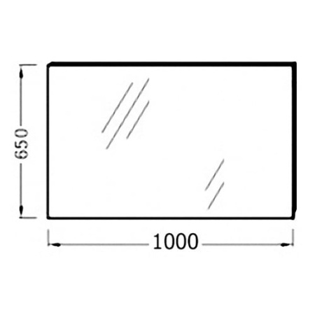 Зеркало Jacob Delafon 100x65 Ola EB1099-RU