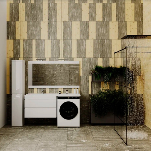 Тумба под стиральную машину напольная Style Line Даллас СС-00002304 белый