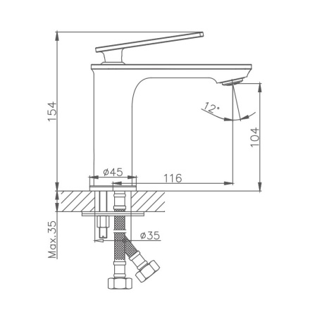 Смеситель для раковины Haiba HB10589