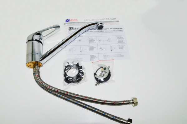 Смеситель для кухонной мойки Lemark Luna (LM4104C)