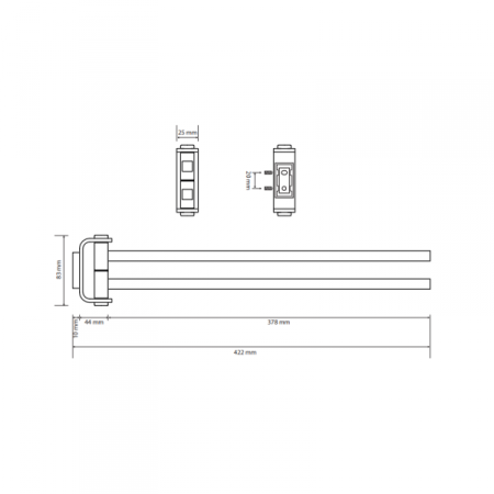 Полотенцедержатель двойной поворотный Bemeta Solo 139104102