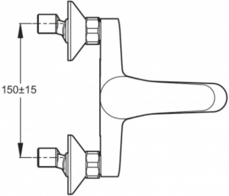 Смеситель для ванны Jacob Delafon July E16033-4-CP
