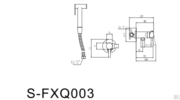Смеситель с гигиеническим душем Savol S-FXQ003H Смеситель с гигиеническим душем Savol S-FXQ003H