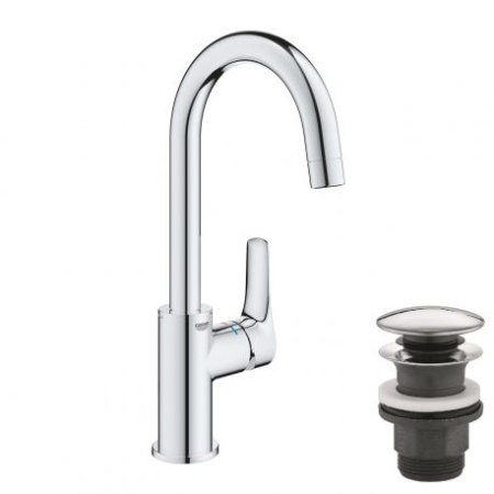 Смеситель для раковины с донным клапаном Grohe Eurosmart 23970 003 (23970003) хром 