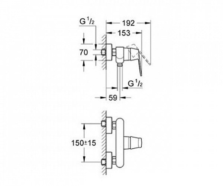 Комплект для ванной комнаты Grohe Euroeco 116935
