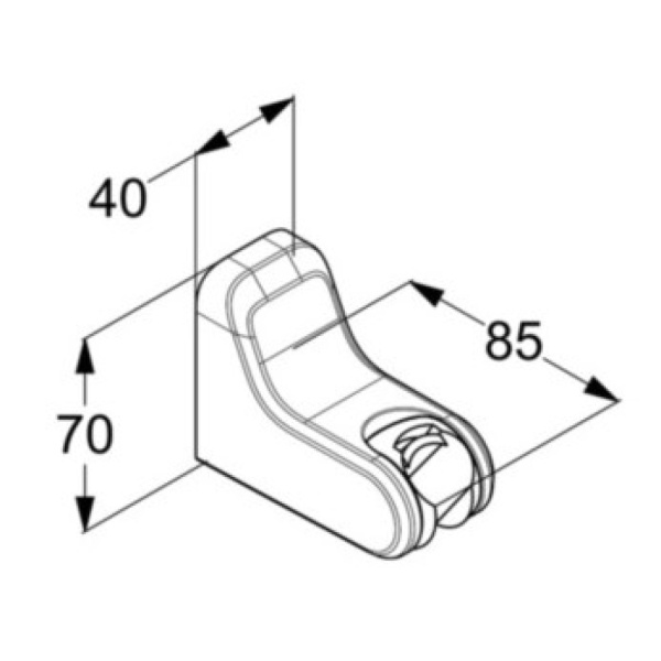 Настенный держатель для душа Kludi Freshline 6455205-00
