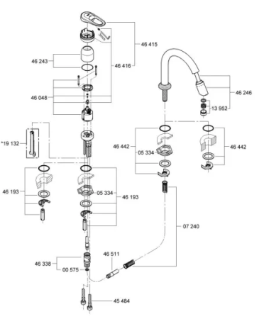Смеситель однорычажный для мойки Grohe Europlus 33858000