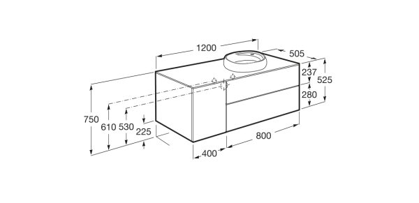 Тумба под раковину Roca Beyond 851401402