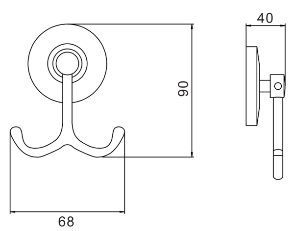 Крючок Savol двойной S-007154