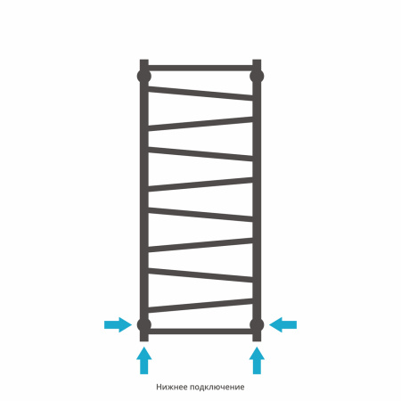 Полотенцесушитель Водяной Сунержа Сирокко (100х40) Золото 03-0253-1040