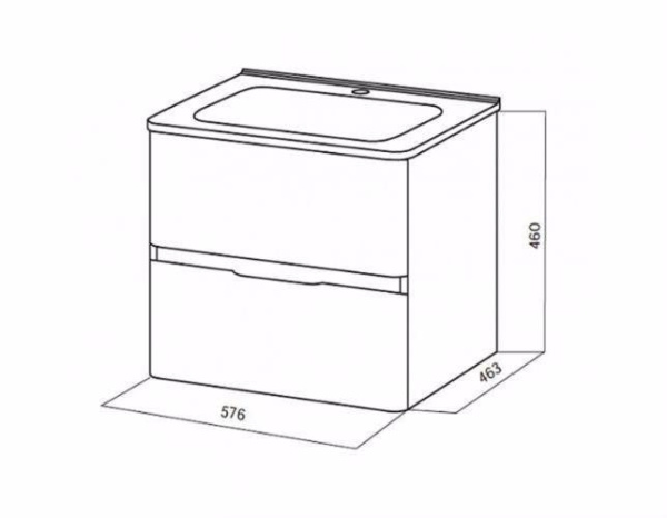 Тумба под раковину AM.PM Bliss D M55FHX0602VF