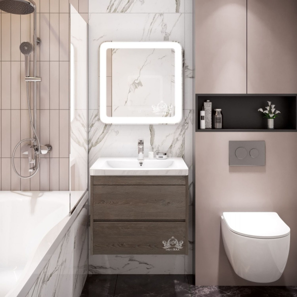 Зеркало с подсветкой Art&Max LATINA AM-Lat-800-800-DS-F