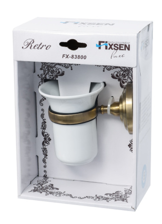 Держатель зубных щеток FIXSEN Retro одинарный FX-83806