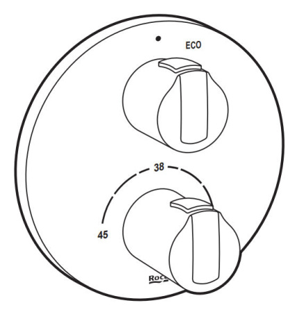 Смеситель для душа термостатический Roca T-1000 5A2E09C00