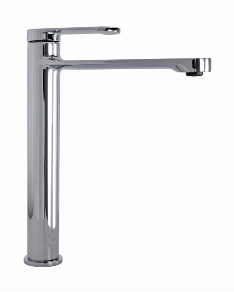 Смеситель для накладной раковины однорычажный высокий Orange Vesper M10-121cr хром