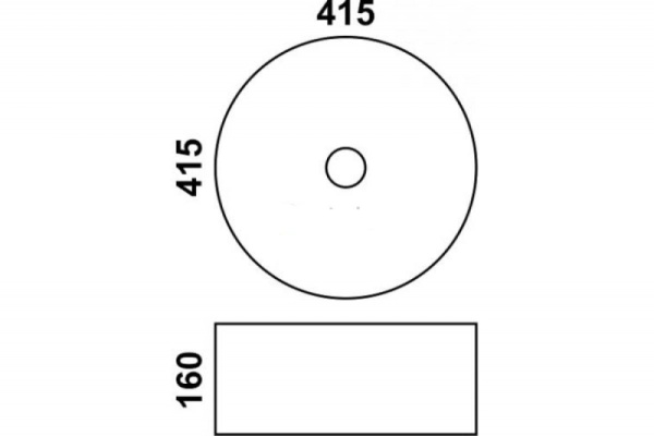 Раковина MELANA 7076SP-1-805