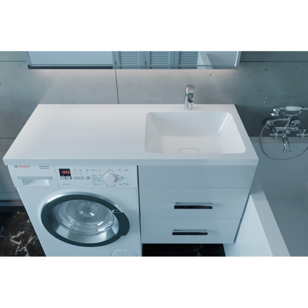 Раковина над стиральной машиной (60х60) Madera Kamilla 120 4627173210010 правая