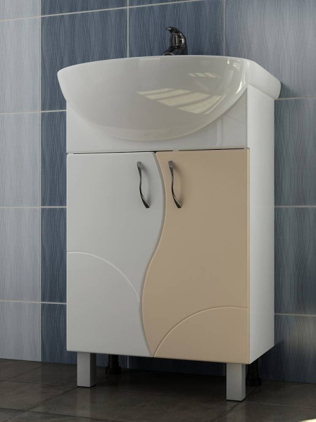 Тумба под раковину напольная VIGO Alessandro 55 tn.ALE.UYU.55.2D беж