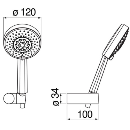 Душевой набор Nobili AD146/48FLP