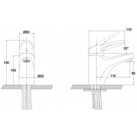 Смеситель для ванны с душем  KAISER County (5500К)