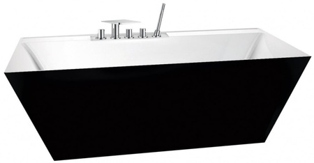 Ванна акриловая BelBagno BB19-NERO/BIA