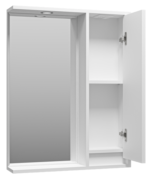 Зеркальный шкаф (63х80) Brevita Balaton 65 правый  BAL-04065-01-П